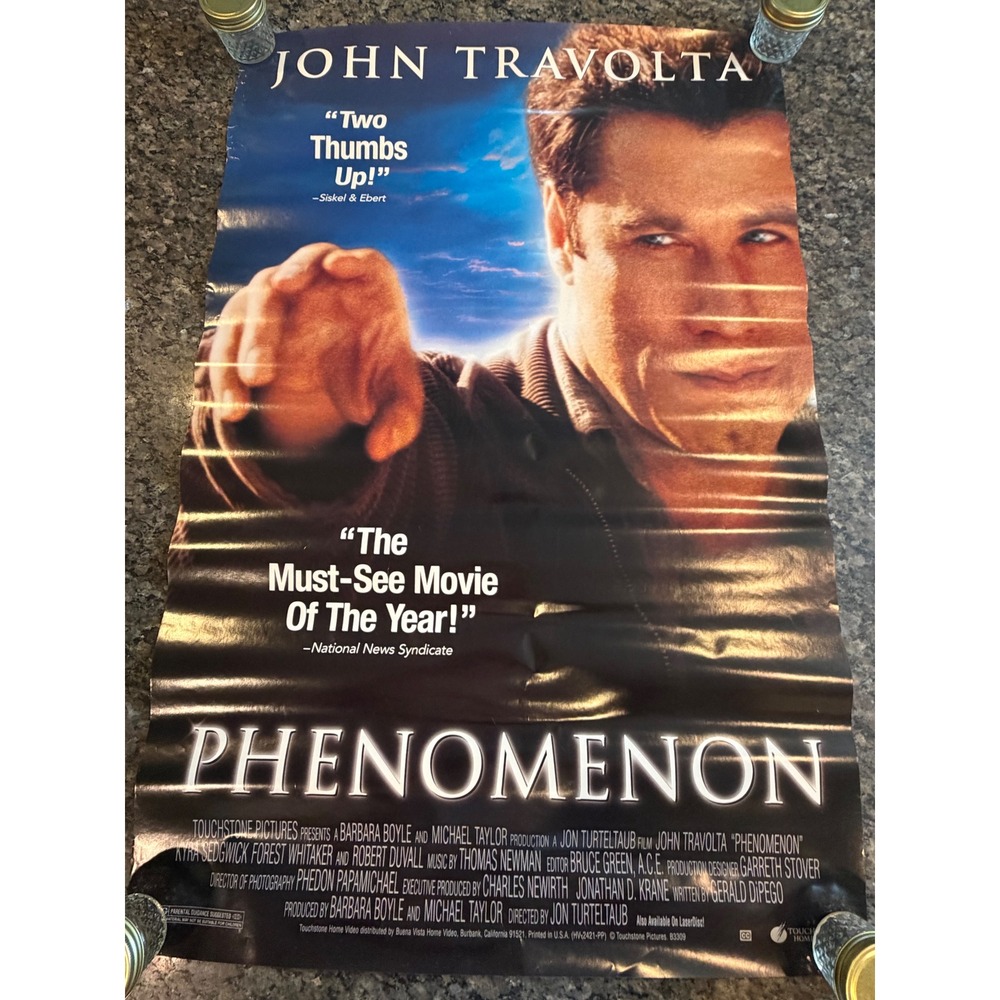 PHENOMENON original 1996 27x41 one sheet movie poster JOHN TRAVOLTA